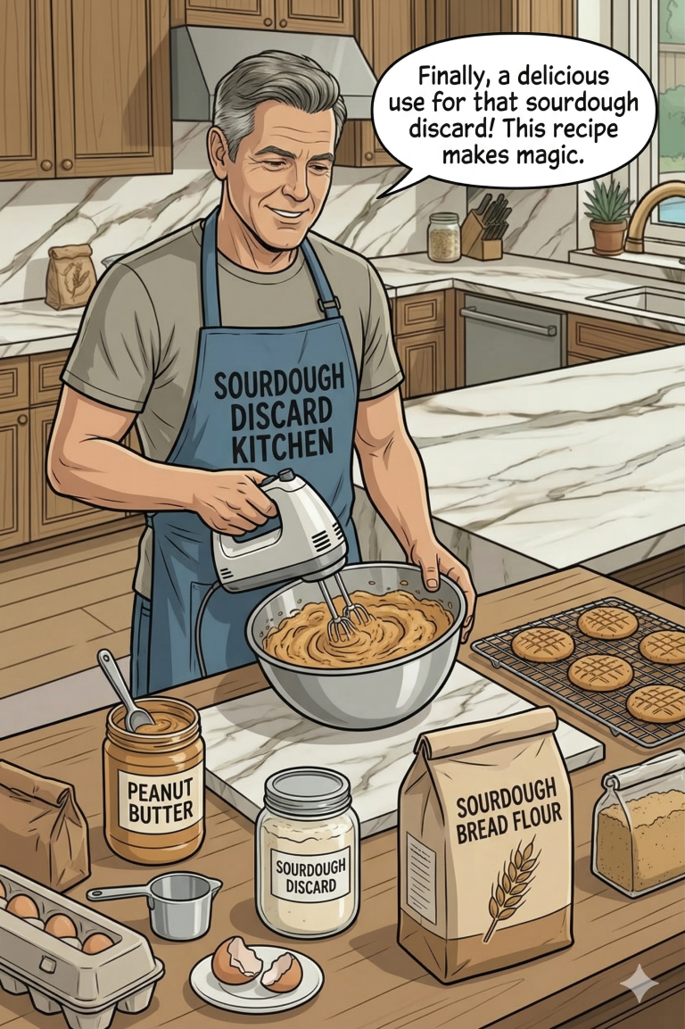 How to Make Sourdough Discard Peanut Butter Cookies